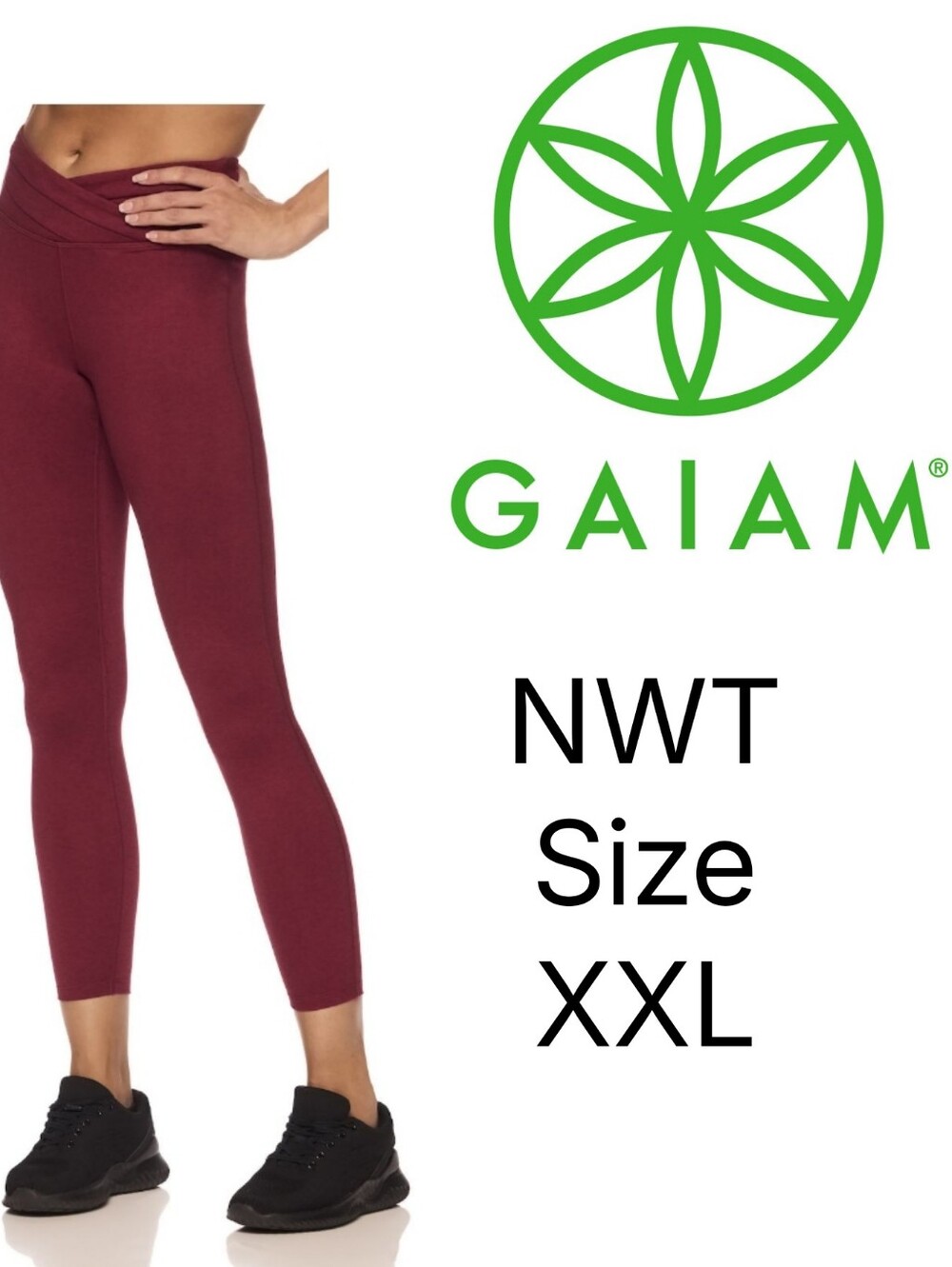 NWT GAIAM Leggings Size XXL